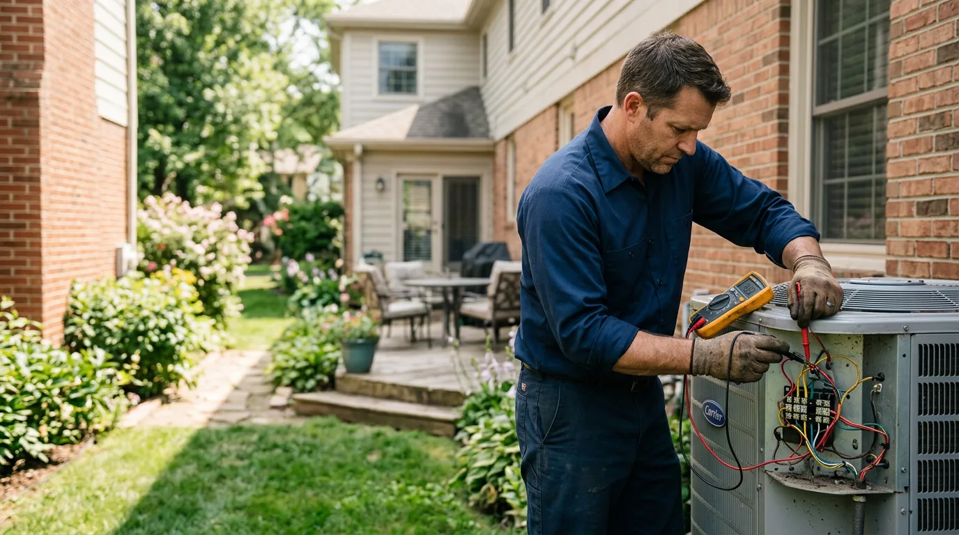 HVAC technician working near Outlook, WA